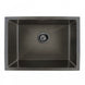 Dark Grey Stainless Steel Kitchen Sink 600x450mm, Top/Undermount, Single Bowl with Overflow - NZHomeware