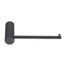 Diamora Luxury Knurled Bathroom Toilet Paper Hook Roll Tissue Holder Round Stainless Steel Black - NZHomeware