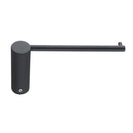 Diamora Luxury Knurled Bathroom Toilet Paper Hook Roll Tissue Holder Round Stainless Steel Black - NZHomeware
