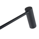 Diamora Luxury Knurled Bathroom Toilet Paper Hook Roll Tissue Holder Round Stainless Steel Black - NZHomeware