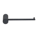 Diamora Luxury Knurled Bathroom Toilet Paper Hook Roll Tissue Holder Round Stainless Steel Black - NZHomeware