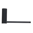Diamora Luxury Knurled Bathroom Toilet Paper Hook Roll Tissue Holder Round Stainless Steel Black - NZHomeware
