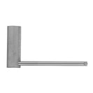 Diamora Luxury Knurled Bathroom Toilet Paper Hook Roll Tissue Holder Round Stainless Steel Brushed Nickel - NZHomeware