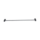 Diamora Luxury Knurled Black Single Towel Rack Rail 600mm - NZHomeware
