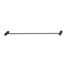 Diamora Luxury Knurled Black Single Towel Rack Rail 600mm - NZHomeware