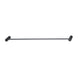 Diamora Luxury Knurled Black Single Towel Rack Rail 600mm - NZHomeware