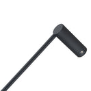 Diamora Luxury Knurled Black Single Towel Rack Rail 600mm - NZHomeware