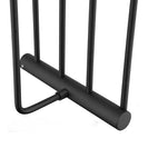 Diamora Luxury Knurled Black Towel Rack With Hanging Rail Bath Towel Shelf Storage - NZHomeware