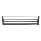 Diamora Luxury Knurled Black Towel Rack With Hanging Rail Bath Towel Shelf Storage - NZHomeware