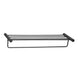 Diamora Luxury Knurled Black Towel Rack With Hanging Rail Bath Towel Shelf Storage - NZHomeware