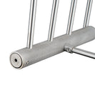 Diamora Luxury Knurled Brushed Nickel Towel Rack With Hanging Rail Bath Towel Shelf Storage - NZHomeware