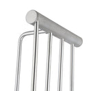 Diamora Luxury Knurled Brushed Nickel Towel Rack With Hanging Rail Bath Towel Shelf Storage - NZHomeware