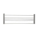 Diamora Luxury Knurled Brushed Nickel Towel Rack With Hanging Rail Bath Towel Shelf Storage - NZHomeware