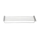 Diamora Luxury Knurled Brushed Nickel Towel Rack With Hanging Rail Bath Towel Shelf Storage - NZHomeware