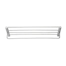 Diamora Luxury Knurled Brushed Nickel Towel Rack With Hanging Rail Bath Towel Shelf Storage - NZHomeware