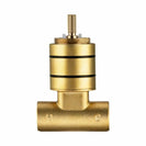 Diamora Luxury Knurled Brushed Yellow Gold Progressive Wall Mixer Shower Mixer Tap - NZHomeware