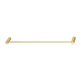 Diamora Luxury Knurled Brushed Yellow Gold Single Towel Rack Rail 600mm - NZHomeware