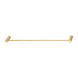 Diamora Luxury Knurled Brushed Yellow Gold Single Towel Rack Rail 600mm - NZHomeware