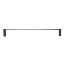 Diamora Luxury Knurled Gunmetal Grey Single Towel Rack Rail 600mm - NZHomeware