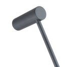 Diamora Luxury Knurled Gunmetal Grey Single Towel Rack Rail 600mm - NZHomeware