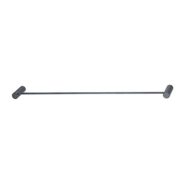 Diamora Luxury Knurled Gunmetal Grey Single Towel Rack Rail 600mm - NZHomeware