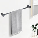Diamora Luxury Knurled Gunmetal Grey Single Towel Rack Rail 600mm - NZHomeware