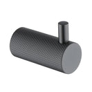 Diamora Luxury Knurled Robe Hook Gunmetal Grey Stainless Steel 304 - NZHomeware