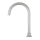 Diamora Progressive Hob Kitchen Sink Mixer Set Gooseneck Basin Mixer Tap Brushed Nickel - NZHomeware