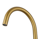 Diamora Progressive Hob Kitchen Sink Mixer Set Gooseneck Basin Mixer Tap Brushed Yellow Gold - NZHomeware