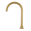 Diamora Progressive Hob Kitchen Sink Mixer Set Gooseneck Basin Mixer Tap Brushed Yellow Gold - NZHomeware