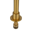 Diamora Progressive Hob Kitchen Sink Mixer Set Gooseneck Basin Mixer Tap Brushed Yellow Gold - NZHomeware