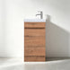 BROOK 400MM Plywood Floor Standing Vanity - Light Oak With Ceramic Top - NZHomeware