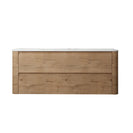 BROOKLYN 1200MM Wall Hung Curved Edge Plywood Vanity-Light Oak - NZHomeware