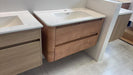 BROOKLYN 600MM Wall Hung Curved Edge Plywood Vanity-Light Oak