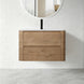 BROOKLYN 750MM Wall Hung Curved Edge Plywood Vanity-Light Oak