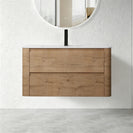 BROOKLYN 900MM Wall Hung Curved Edge Plywood Vanity-Light Oak