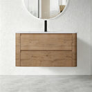 BROOKLYN 900MM Wall Hung Curved Edge Plywood Vanity-Light Oak - NZHomeware