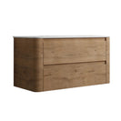 BROOKLYN 900MM Wall Hung Curved Edge Plywood Vanity-Light Oak - NZHomeware