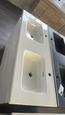1200mm Double Bowl Ceramic Vanity Top Only with Overflow - NZHomeware