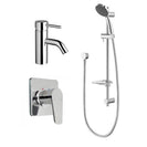 All Pressures Basin Mixer/Shower Slide/Shower Mixer Combo Set - NZHomeware