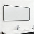 1200x800x20mm Black Aluminum Framed Rectangle Bathroom Wall Mirror - NZHomeware