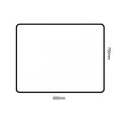 900x750x20mm Black Aluminum Framed Rectangle Bathroom Wall Mirror - NZHomeware