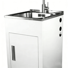 Aquatica Laundry Tub 560mm, Door Model with Centre Mixer - NZHomeware