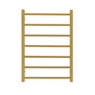750Hx500Wx120D Gold Electric Heated Towel Rack 7 Bars - NZHomeware