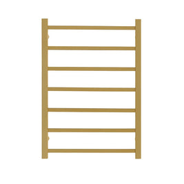 750Hx500Wx120D Gold Electric Heated Towel Rack 7 Bars - NZHomeware