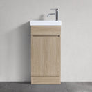 DNF 400X220X780MM Plywood Floor Standing Vanity - Light Oak With Ceramic Top - NZHomeware
