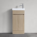 DNF 400X220X780MM Plywood Floor Standing Vanity - Light Oak With Ceramic Top - NZHomeware