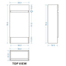 DNF 400X220X780MM Plywood Floor Standing Vanity - Light Oak With Ceramic Top - NZHomeware