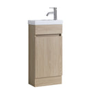 DNF 400X220X780MM Plywood Floor Standing Vanity - Light Oak With Ceramic Top - NZHomeware