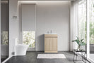 DNF 600X460X830MM PLYWOOD FLOOR STANDING VANITY - LIGHT OAK WITH CERAMIC TOP - NZHomeware
